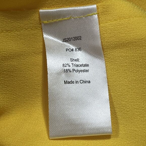 Jason Wu Dress Womens 6 Yellow Lemon Sleeveless‎ Maxi Fit Flare Formal Elegant - Picture 12 of 16